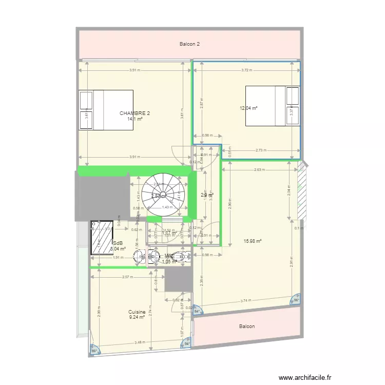 CIBLE PERPIGNAN DRANCOURT. Plan de 
