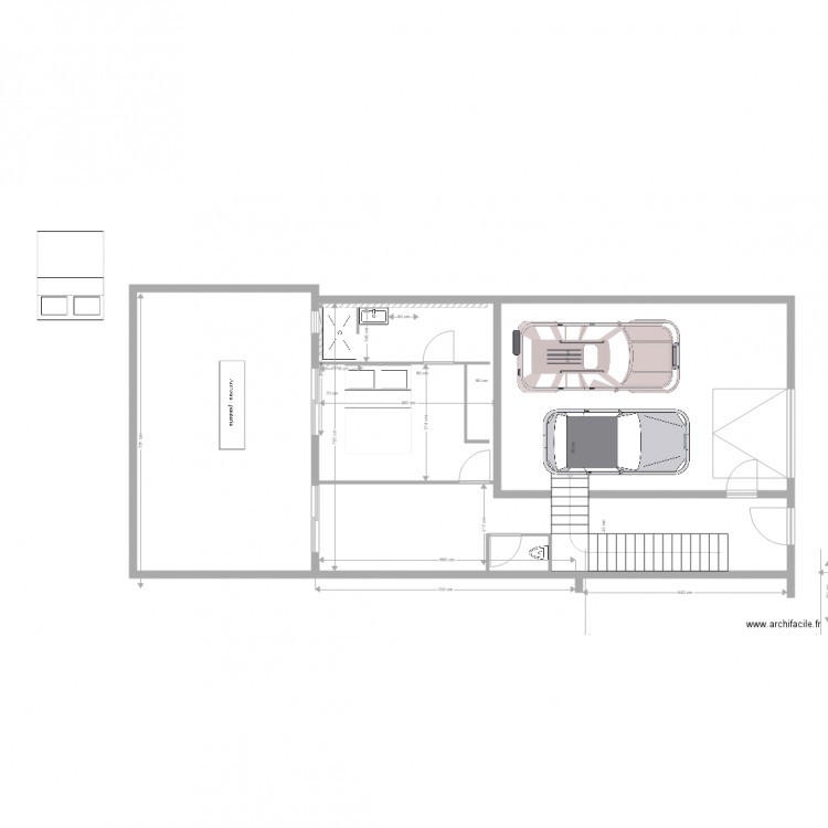 CAVE PERMIS 3 AVEC SDE AU FOND. Plan de 0 pièce et 0 m2