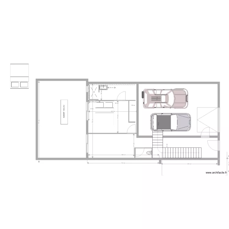 CAVE PERMIS 3 AVEC SDE AU FOND. Plan de CAVE PERMIS 3 AVEC SDE AU FOND. Plan de