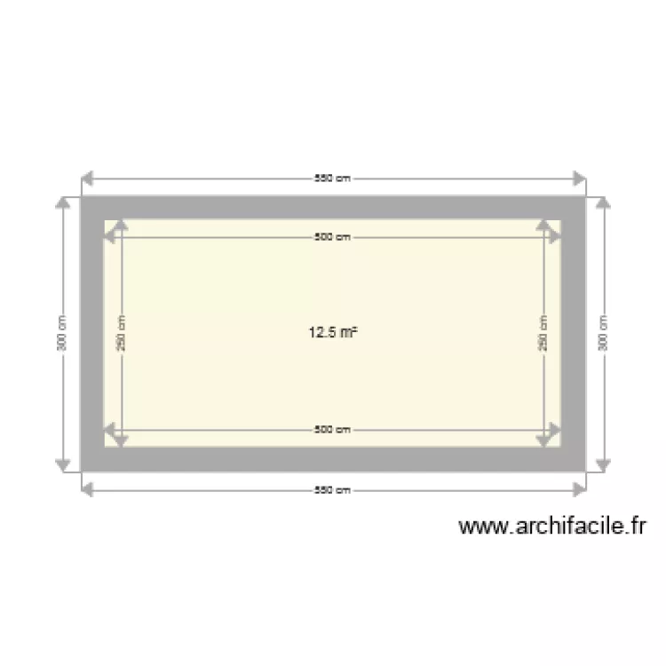 Facade avant. Plan de 