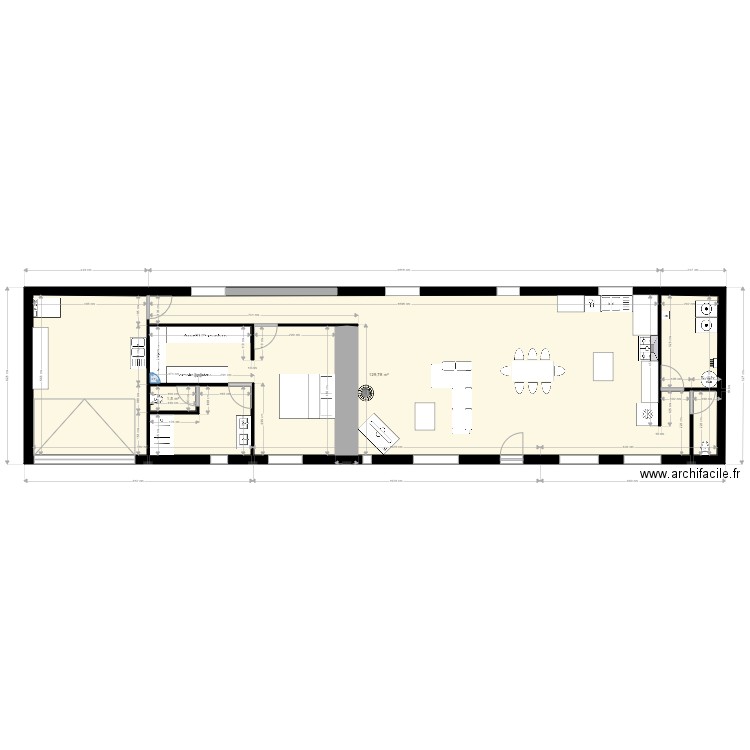 Plan Maison 3. Plan de 2 pièces et 131 m2