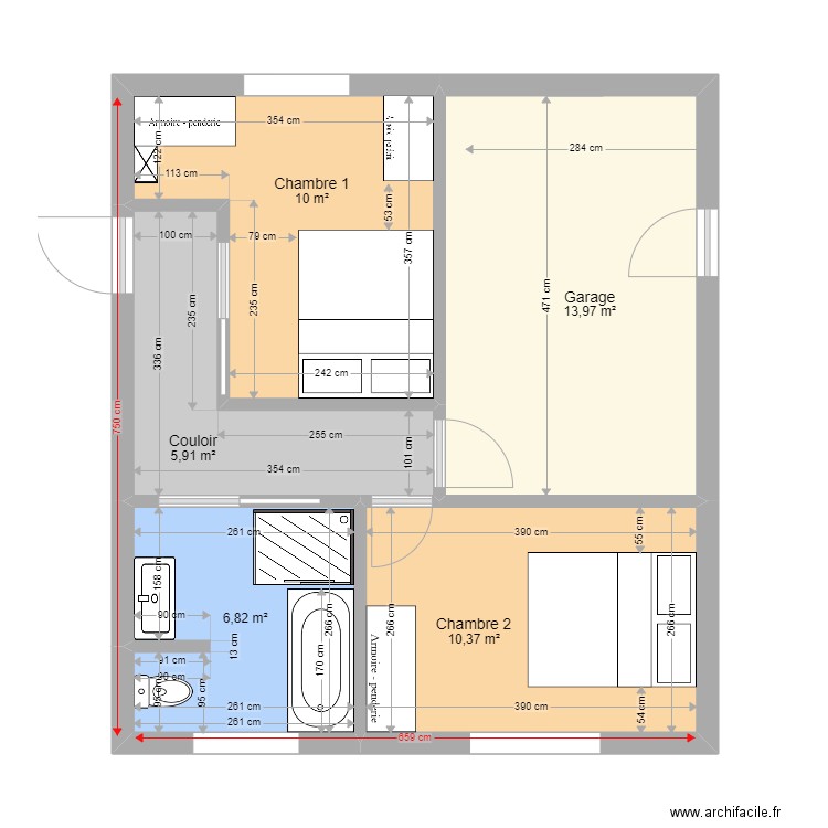 Travaux Mamie Papy V4. Plan de 0 pièce et 0 m2