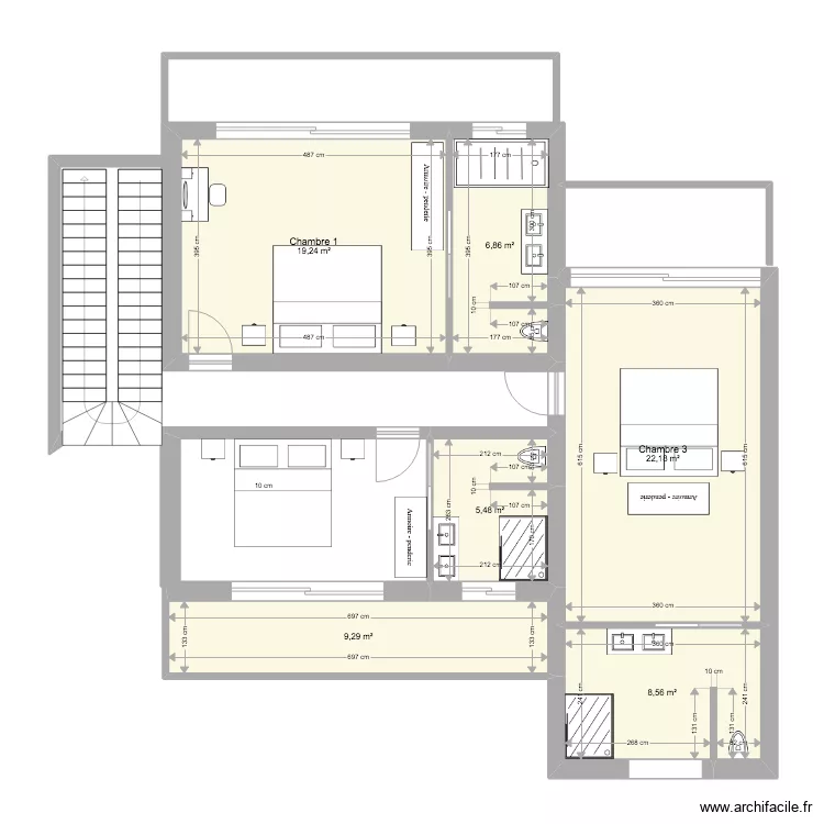 Maison San Agustin 2 eme étage. Plan de Maison San Agustin 2 eme étage. Plan de