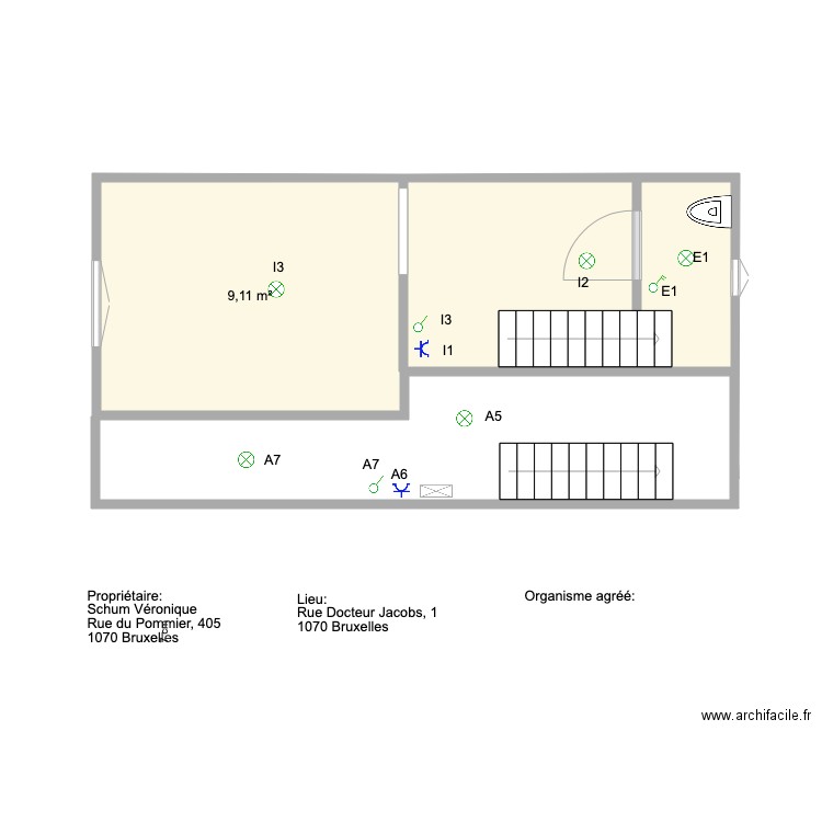 SousSol Docteur Jacobs V2. Plan de 0 pièce et 0 m2