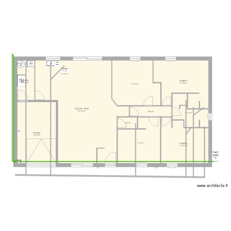 MAISON T5 FINAL EVACUATIONS. Plan de 0 pièce et 0 m2