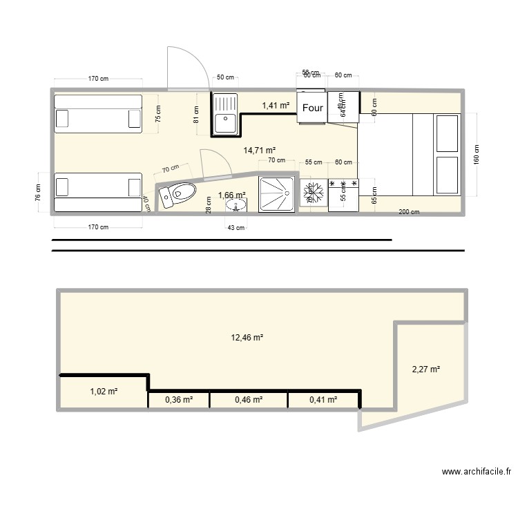 camion. Plan de 0 pièce et 0 m2