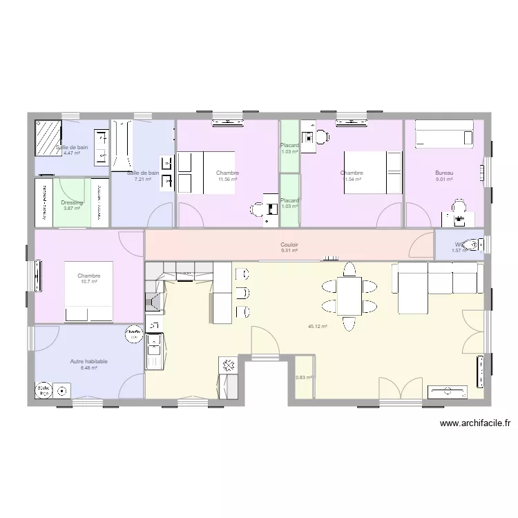 maison bois. Plan de maison bois. Plan de