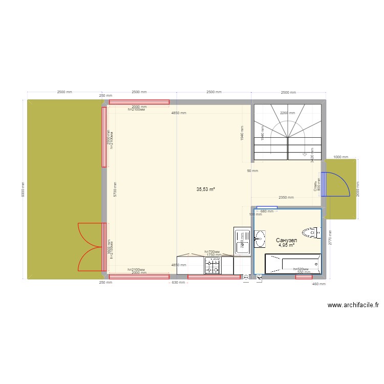  75 222. Plan de 0 pièce et 0 m2