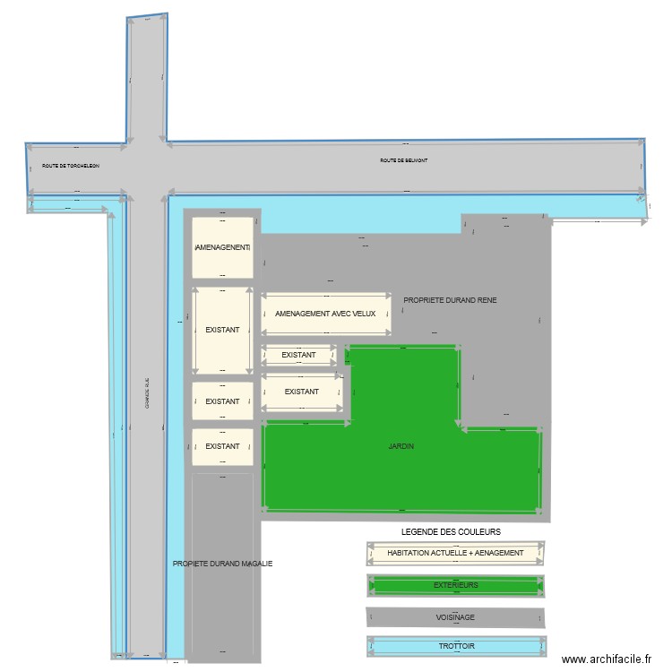 IMPLANTATION. Plan de 0 pièce et 0 m2