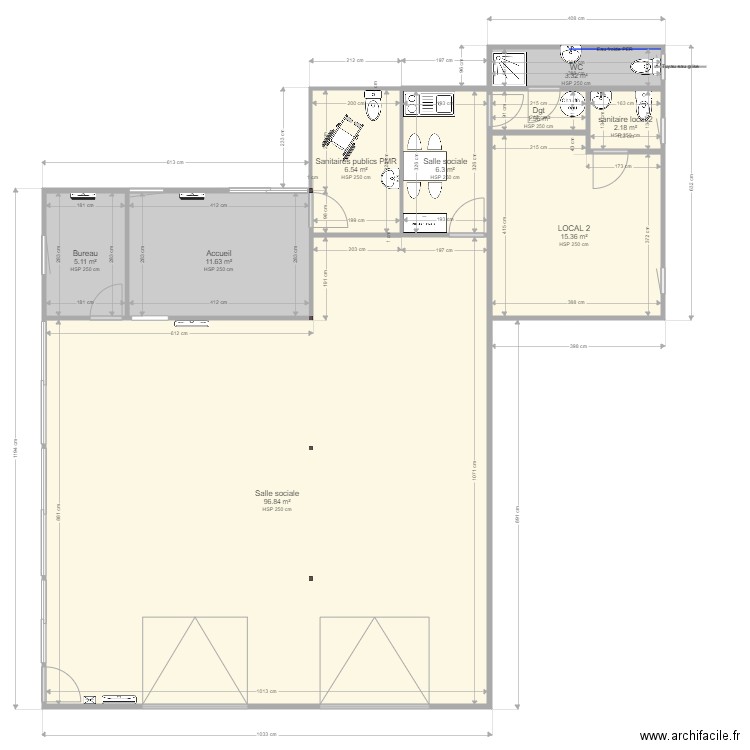 Local MPB Peyrehorade projet 2. Plan de 0 pièce et 0 m2