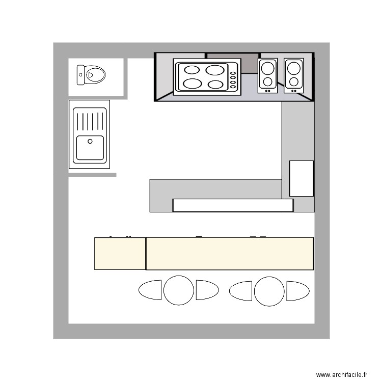 cuisine gracieuse . Plan de 0 pièce et 0 m2