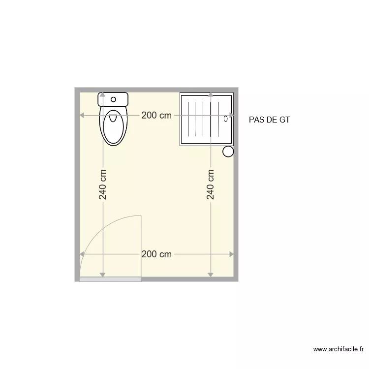 THIBAUT CHRISTIANE. Plan de 