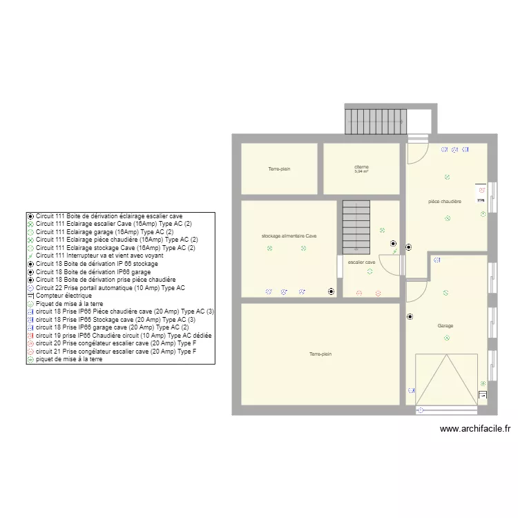 maison Corentin. Plan de 