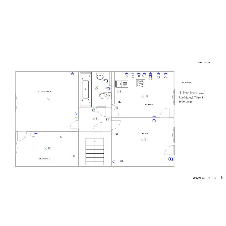 marsel 1etage. Plan de 0 pièce et 0 m2