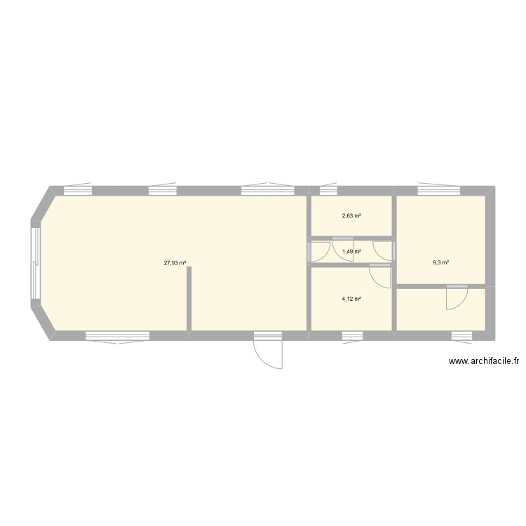 mobilhome. Plan de 0 pièce et 0 m2