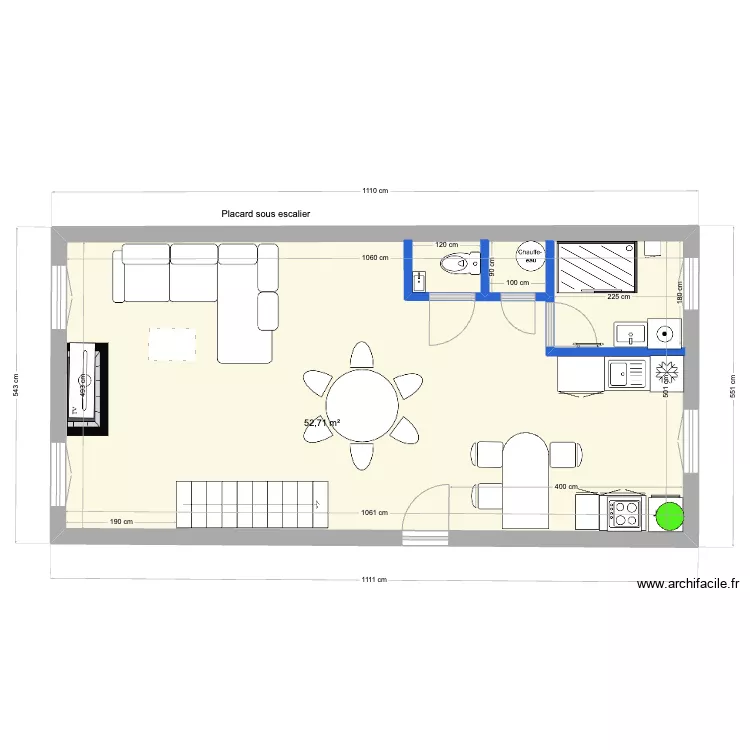 appart 7 - 52m². Plan de appart 7 - 52m². Plan de