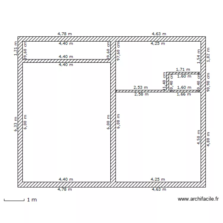 Ancienne habitation NICO. Plan de 