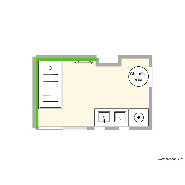 TRIBOULET IMPLANTATION NUE. Plan de 0 pièce et 0 m2