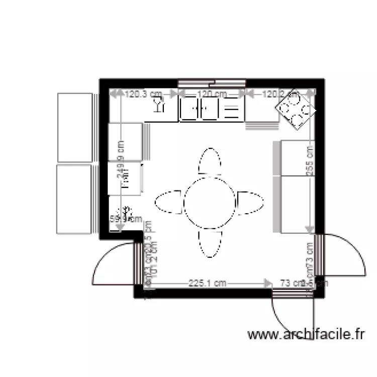 Cuisine aménagement. Plan de Cuisine aménagement. Plan de