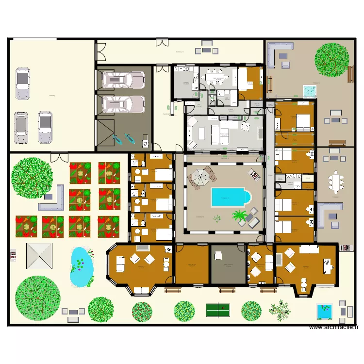 Maison de reve. Plan de 