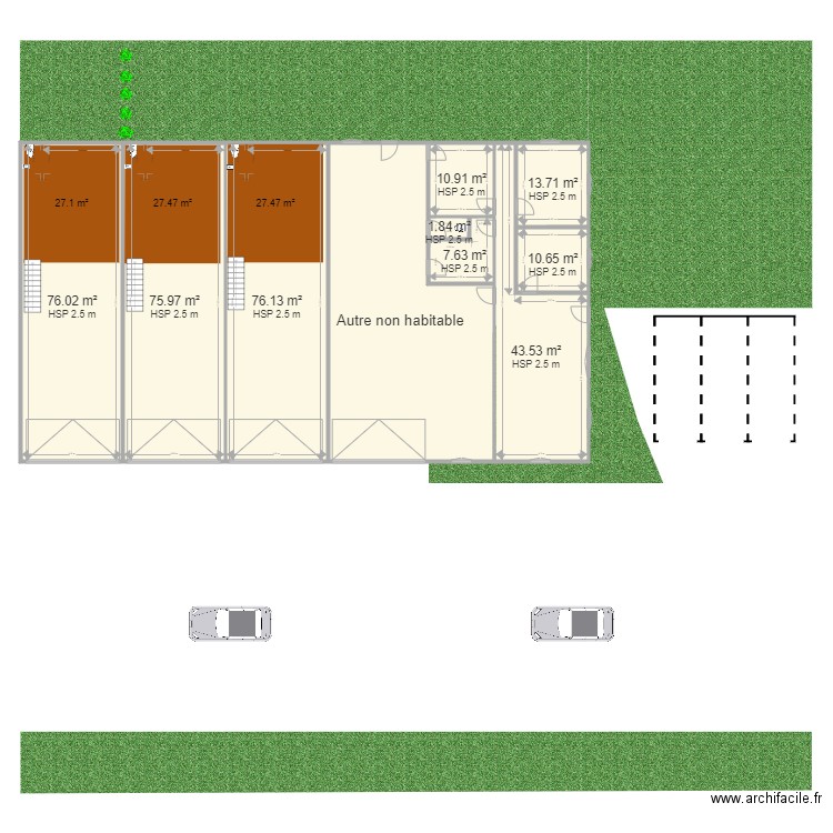 Projet entrepôt. Plan de 0 pièce et 0 m2