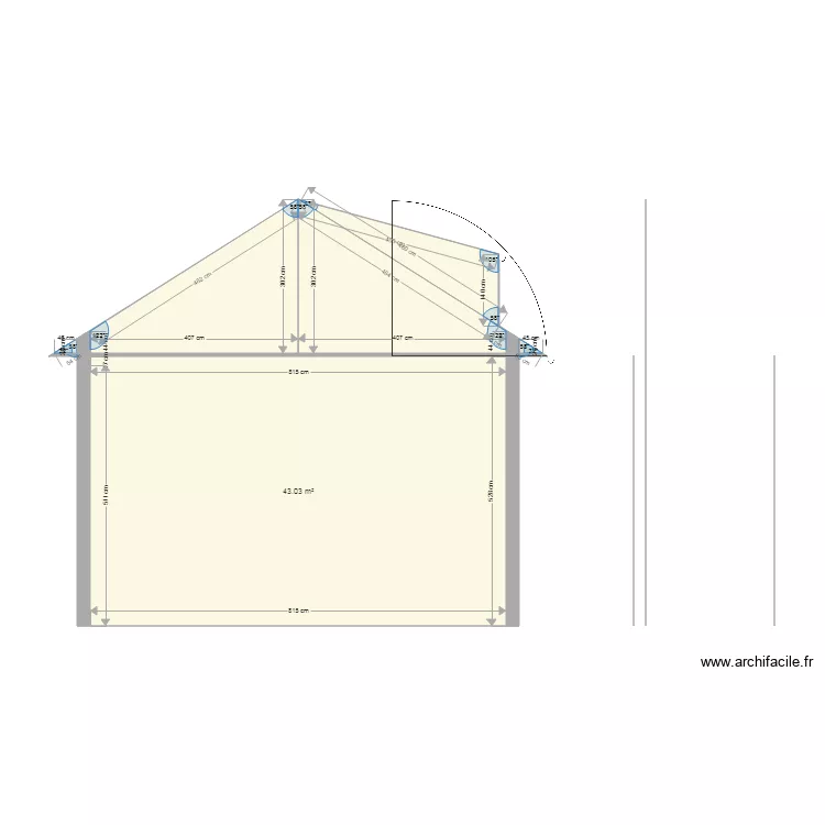 toit en coupe 2. Plan de toit en coupe 2. Plan de