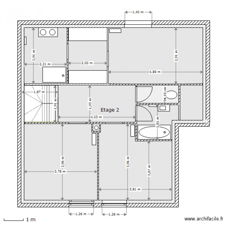 Pilot etage 2 murs. Plan de 0 pièce et 0 m2