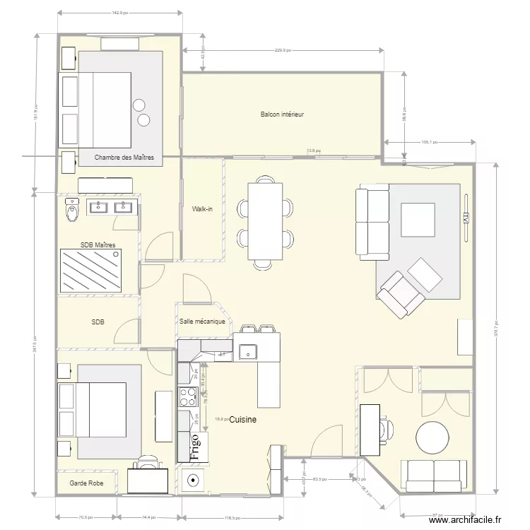Condo-7918 Granada. Plan de 
