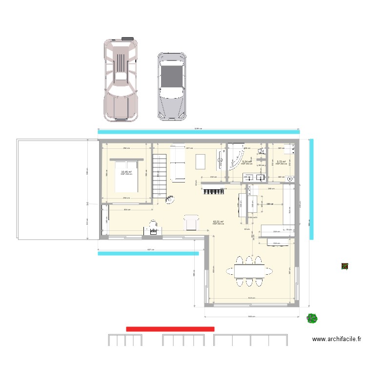 Maouris dimensions actuelles ter. Plan de 0 pièce et 0 m2