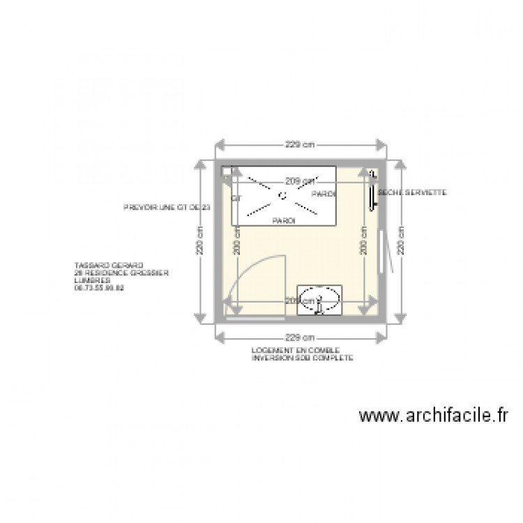 TASSARD GERARD . Plan de 0 pièce et 0 m2