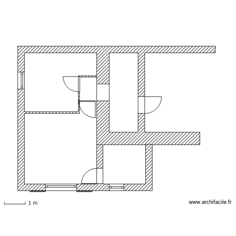 appart bain. Plan de 