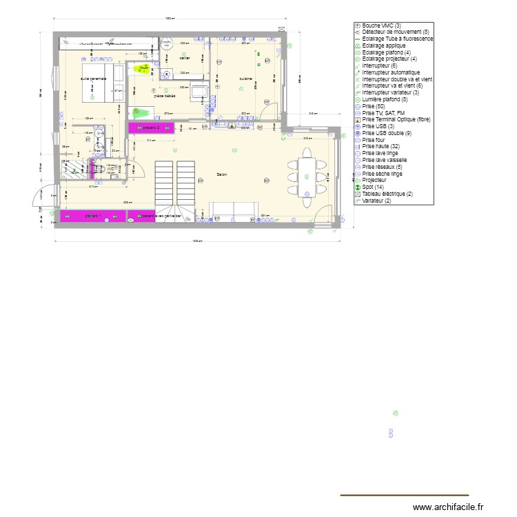 rdc modif pour  agr&eacute;ment. Plan de 0 pièce et 0 m2