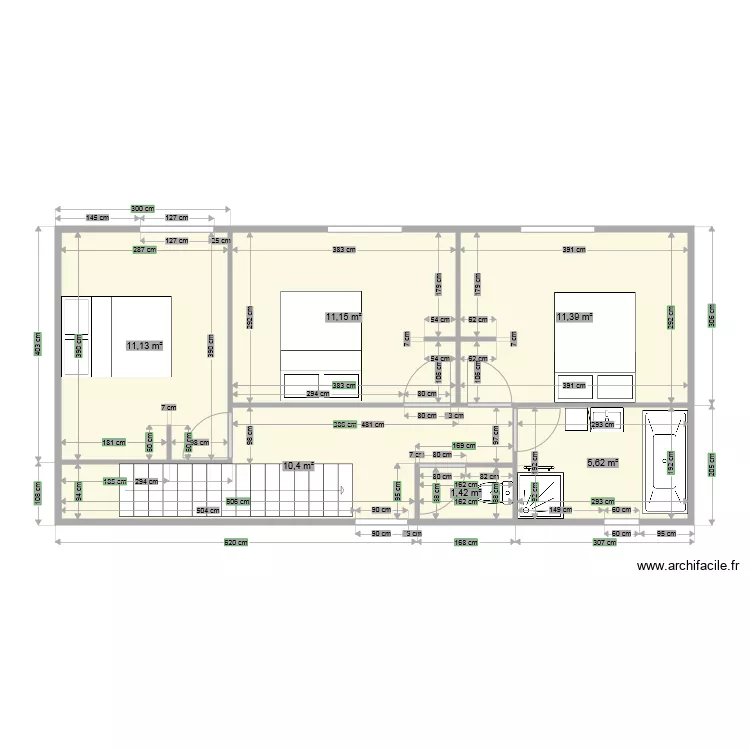 etage 2 cibut. Plan de 