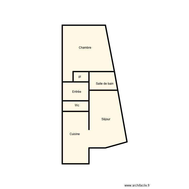 QUIMPER KERGOZOU. Plan de 6 pièces et 11 m2