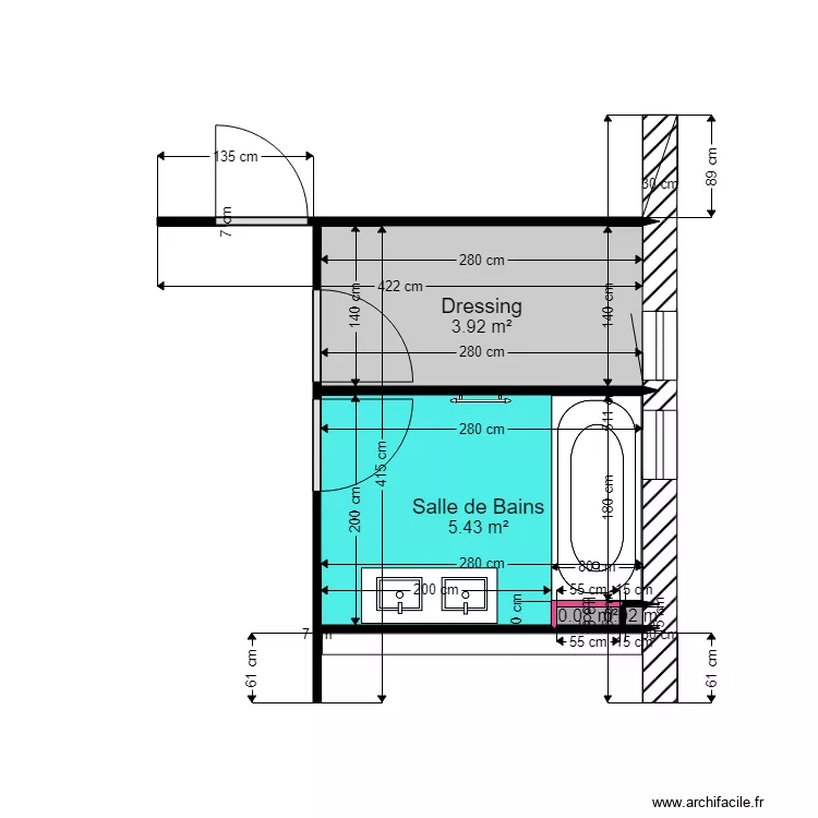 Montagnier Saint Pierre R1. Plan de 