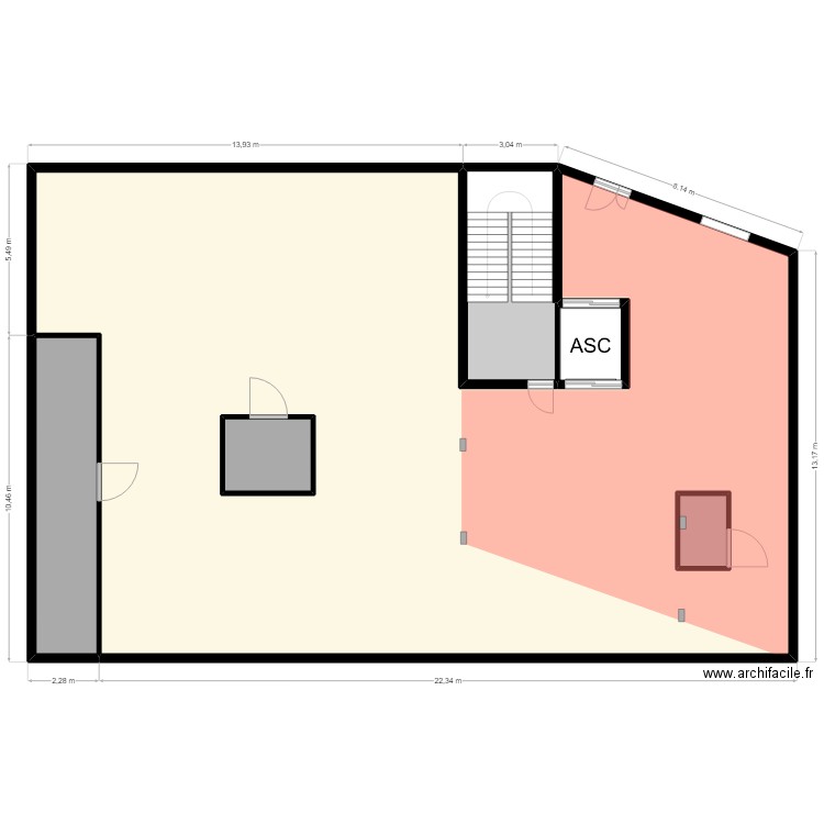 TERRASSE UGD 5EME ETAGE. Plan de 6 pièces et 366 m2