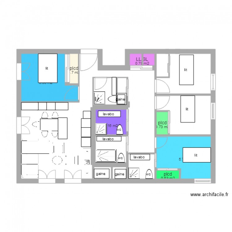 St Denis num 3. Plan de 0 pièce et 0 m2