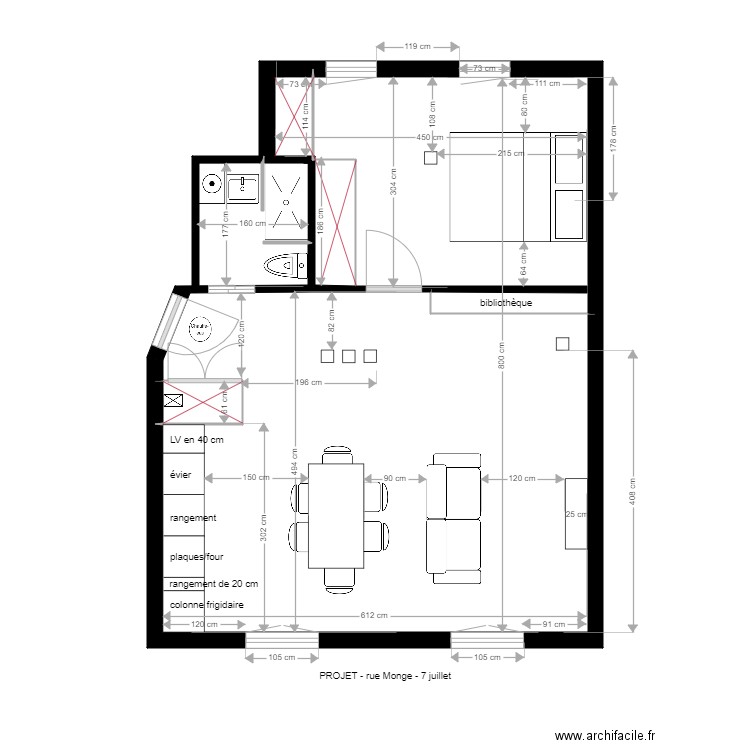  monge projet 7 juillet. Plan de 0 pièce et 0 m2