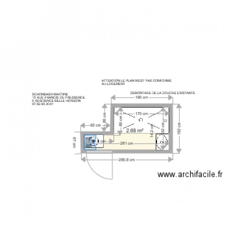 SCHONBACH MARTINE . Plan de 0 pièce et 0 m2