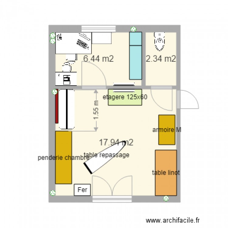 buanderie 3. Plan de 0 pièce et 0 m2