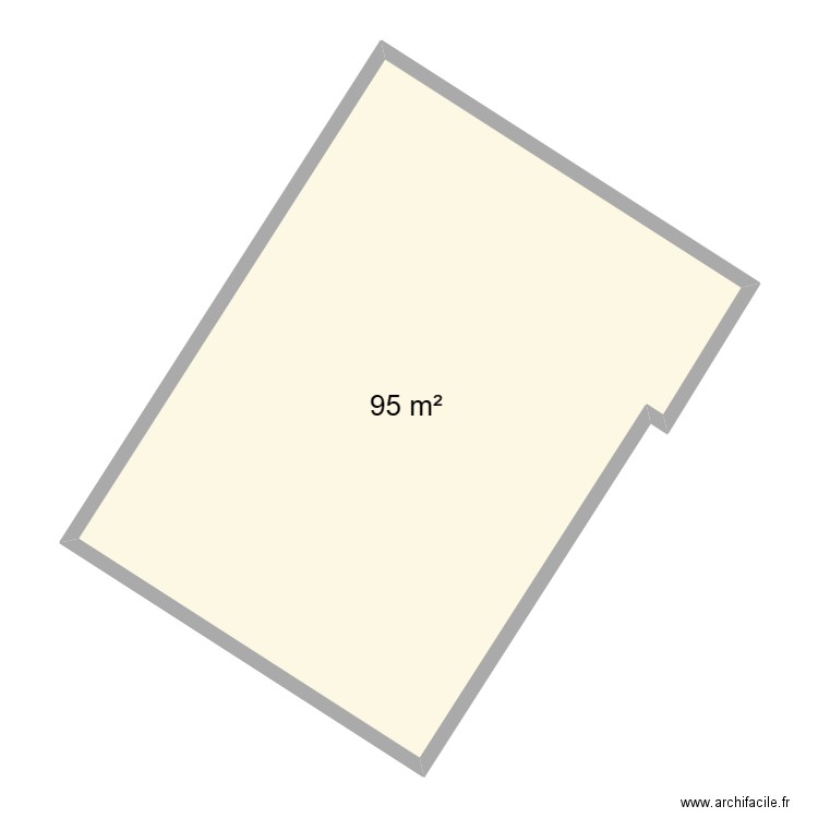 AD241. Plan de 1 pièce et 95 m2
