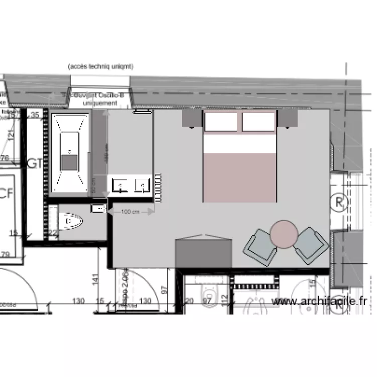 CHAMBRE 6 NEW. Plan de 