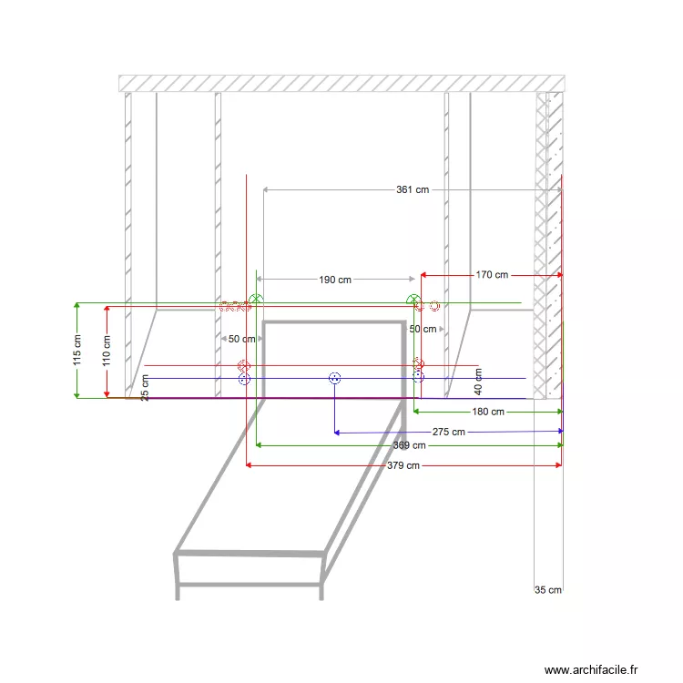 banche fondue lit. Plan de 