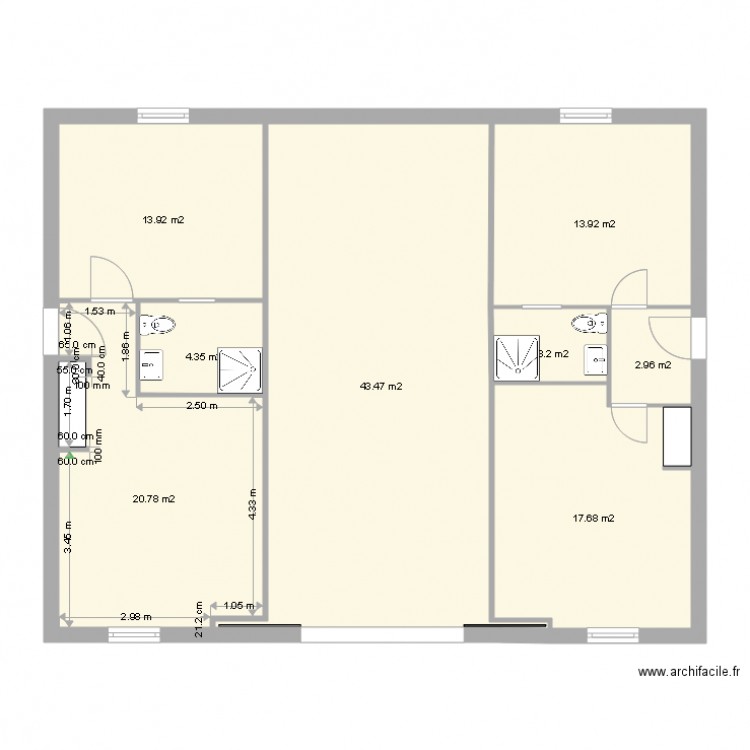 Plan RDC. Plan de 0 pièce et 0 m2