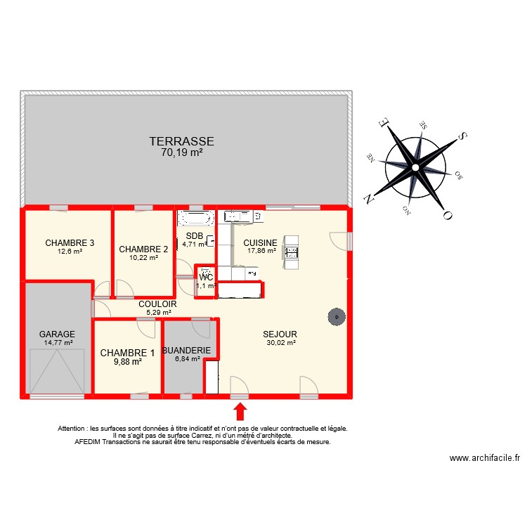 BI 12167. Plan de 0 pièce et 0 m2