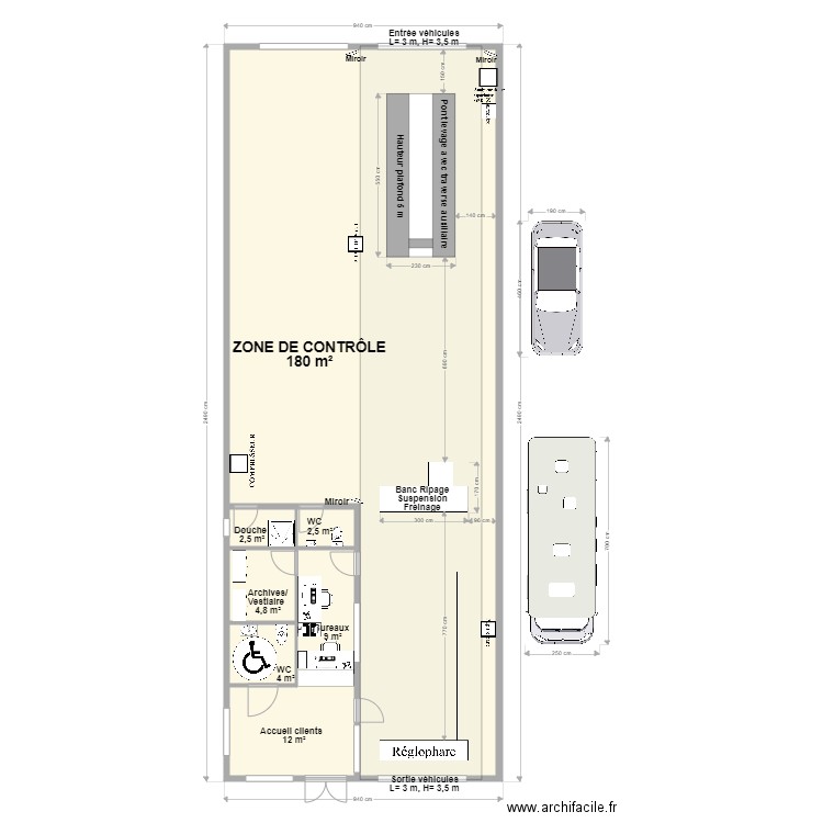 CCT VL Type avec pont. Plan de 0 pièce et 0 m2