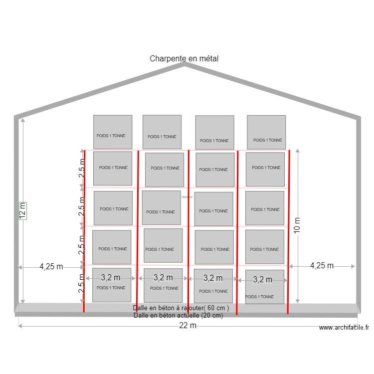 Plan bâtiment  logistique. Plan de 0 pièce et 0 m2