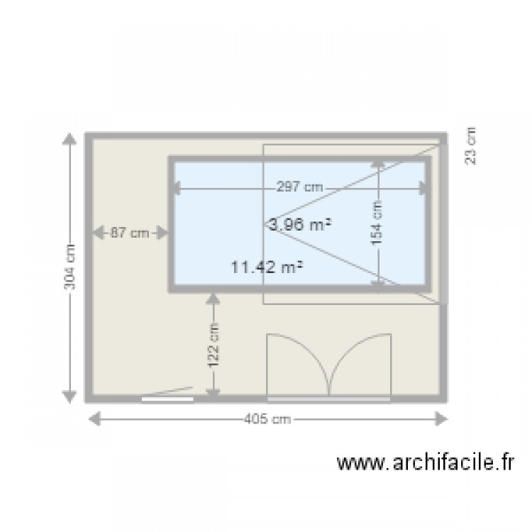 Abri de jardin. Plan de 0 pièce et 0 m2