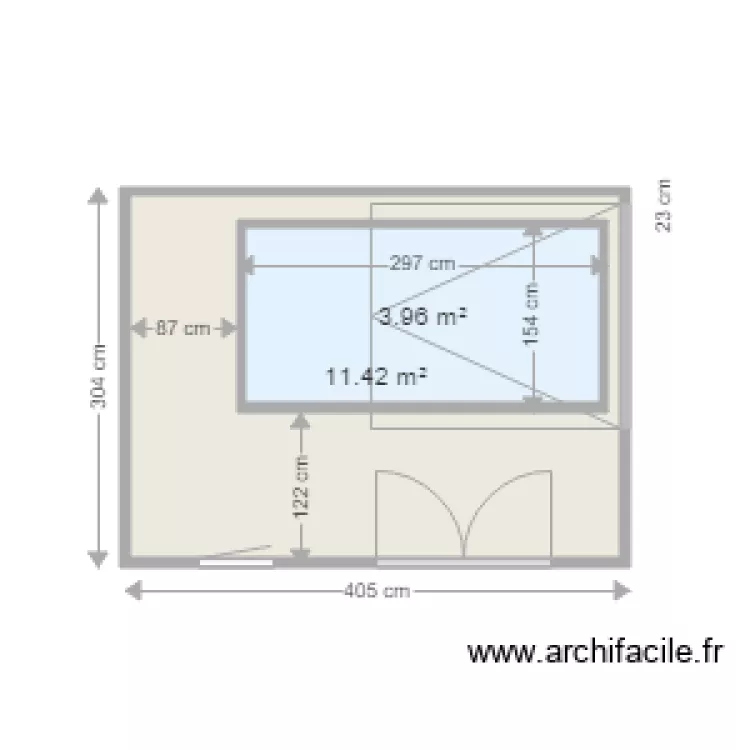 Abri de jardin. Plan de Abri de jardin. Plan de