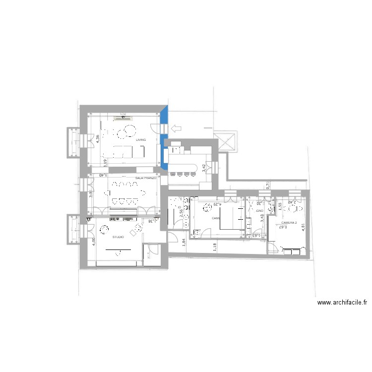 44U 1. Plan de 0 pièce et 0 m2